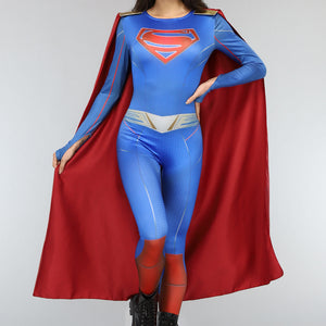 CARNA30 Lang Superman Kostuum met Cape