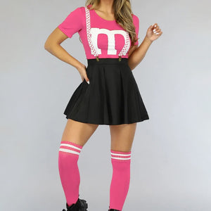 CARNA35 Roze M&M Kostuum