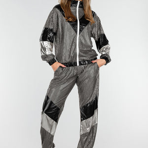 KOSTUUM Zilver Zwart Gabber Pak