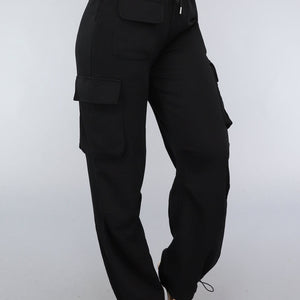 NEW0111 Zwarte Cargo Jogger met Zakken