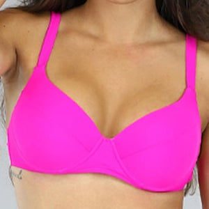 NEW0305 Neon Roze Push Up Bikinitop