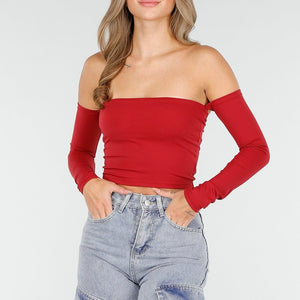 NEW030925 Rode Off Shoulder Top