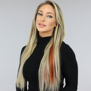 NEW0603 Clip in Haarextension Bruin