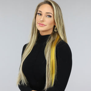 NEW0603 Clip in Haarextension Goud