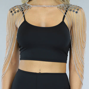 NEW0603 Zilveren Schouder Chain