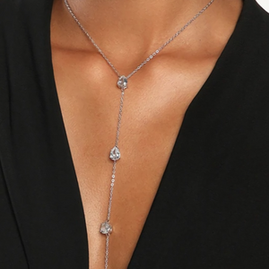 NEW0803 Zilveren Druppel Hals Bodychain