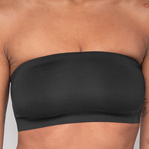 NEW0805 Zwarte Stretchy Bandeau Top