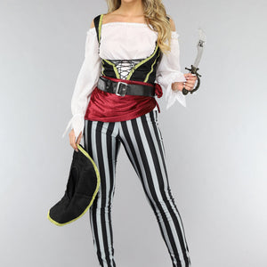CARNA30 Piraten Kostuum met Broek en Accessoires