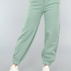 NEW1004 Mintgroene Joggingsbroek met Veters