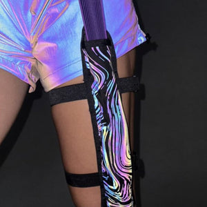 NEW1007 Waaier Tas met Reflecterende Wave Print