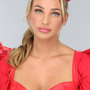 NEW1610 Rode Duivel Oortjes Haarclips