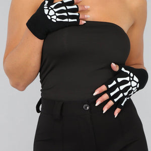 NEW1610 Vingerloze Glow in The Dark Botten Handschoenen