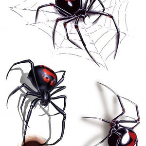 NEW1810 Griezelige Tijdelijke Tattoo van Spinnen
