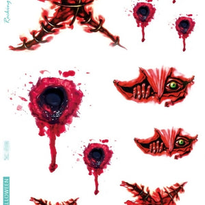 NEW1810 Horror Tijdelijke Tattoo