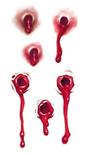 NEW1810 Tijdelijke Tattoo van Bloederige Wonden