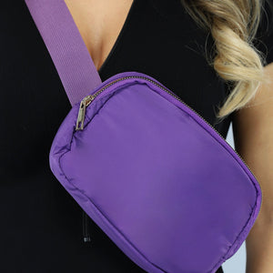 NEW2102 Donkerpaarse Crossbody Festival Tas