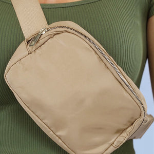 NEW2102 Verstelbare Fanny Pack in Taupe