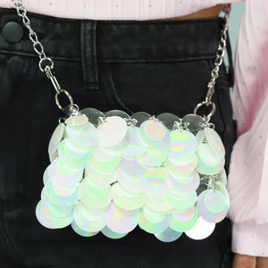 NEW2205 Holografisch Crossbody Tasje met Pailletten
