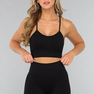 NEW2310 Korte Gymset in Zwart