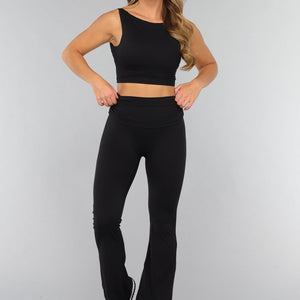 NEW2310 Zwarte Sportset met Lage Rug