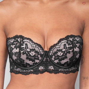 NEW2610 Zwarte Kanten Push-Up Balconette BH