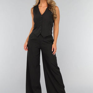 NEW2808 Zwarte Two Piece met Gilet