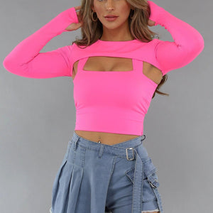 OP=OP.05.NL Neon Roze Bolero