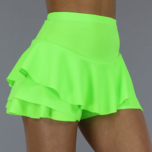 OP=OP! Geplooide Neon Groene Skort