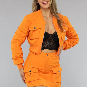 ORANJE-F 2-Delige Oranje Set met Cargo Zakken