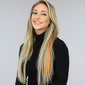 ORANJE-F Clip in Haarextension Oranje