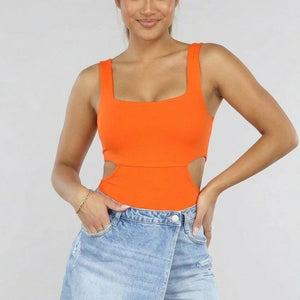 ORANJE-F Effen Oranje Cut Out Body