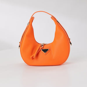 ORANJE-F Ronde Oranje Lederlook Tas