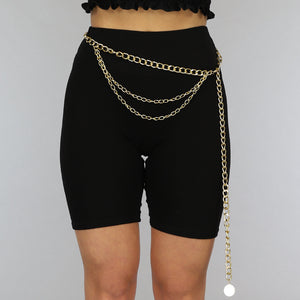 PU Triple Bodychain met Coin