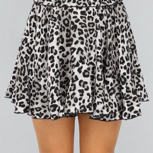 SALE30 Skater Rokje met Panterprint