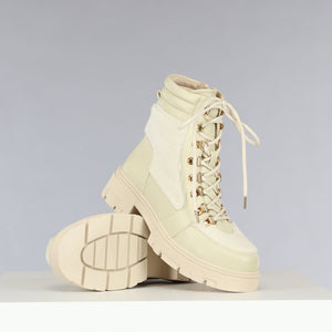 SALE50 Beige Teddy Veterboots