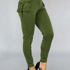 SALE50 Lange Groene Cargo Broek