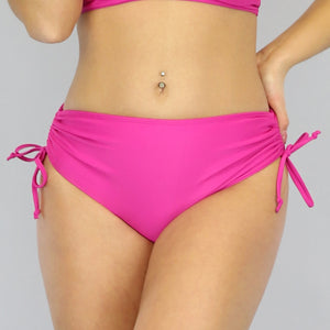 SALE85 Fuchsia Maxi Bikinibroekje met Veters
