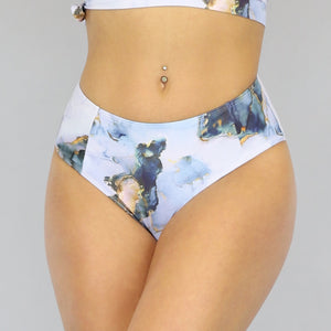 SALE85 High Waist Maxi Marmerlook Bikinibroekje