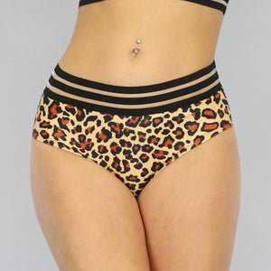 SALE85 Maxi Fudge Luipaardprint Bikinibroekje met Band