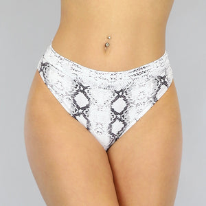 SALE85 Snake Maxi Bikinibroekje met Rand