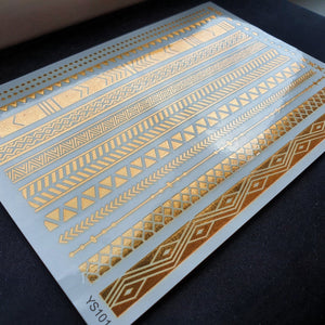 TERUG Gouden Plaktattoo Arm