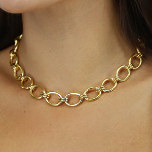 TERUG Gouden Statement Chain Ketting