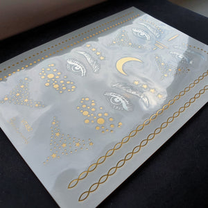 TERUG Tijdelijke Gezichtstattoo Goud/Zilver