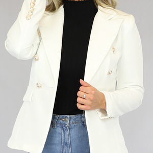 OP=OP.06.NL Witte Button Blazer