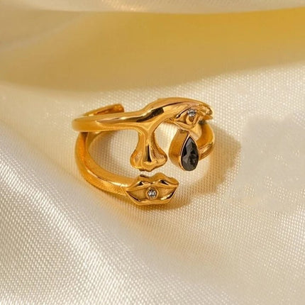 gouden-verstelbare-stainless-statement-ring