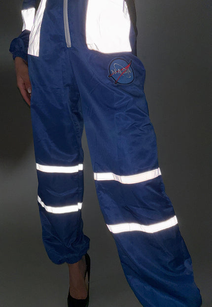Blauw Reflecterend NASA Kostuum