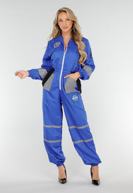 Blauw Reflecterend NASA Kostuum