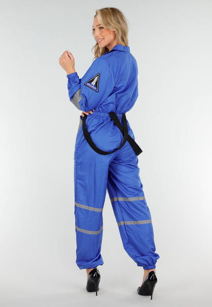 Blauw Reflecterend NASA Kostuum