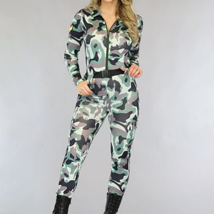 Camouflage Leger Jumpsuit Kostuum