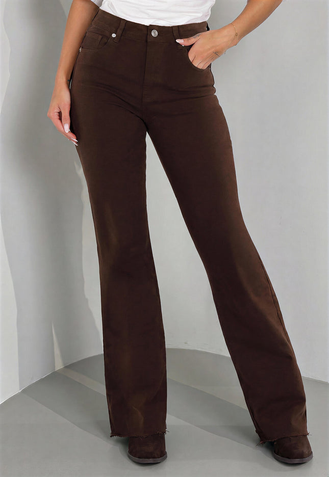 CAMPAGNEJEANS Bruine High Waist Straight Leg Tall Jeans